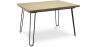 Tavolo da pranzo rettangolare - Stile industriale - Legno e metallo - 120 cm - Hairpin image 9