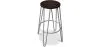 Sgabello rotondo - Design industriale - Legno e metallo - 66cm - Hairpin image 9