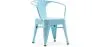 Sedia per bambini con braccioli - Sedia per bambini - Design industriale - Acciaio - Stylix image 9