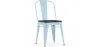 Sedia da pranzo - Design industriale - Legno e acciaio - Stylix image 9