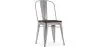 Sedia da pranzo - Design industriale - Legno e acciaio - Stylix image 9