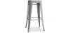 Sgabello da bar - Design industriale - Acciaio e legno - 76cm - Stylix image 9