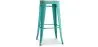 Sgabello da bar - Design industriale - Acciaio e legno - 76cm - Stylix image 9