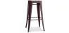 Sgabello da bar - Design industriale - Acciaio e legno - 76cm - Stylix image 9