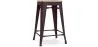 Sgabello da bar di design industriale - Legno e acciaio - 61 cm - Stylix image 9