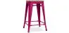 Sgabello da bar di design industriale - Legno e acciaio - 61 cm - Stylix image 9
