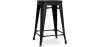 Sgabello da bar - Design industriale - Legno e acciaio - 61 cm - Stylix image 9