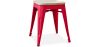 Sgabello di design industriale - Legno e metallo - 45cm - Stylix image 9