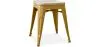 Sgabello di design industriale - Legno e metallo - 45cm - Stylix image 9