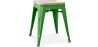 Sgabello di design industriale - Legno e metallo - 45cm - Stylix image 9