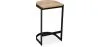 Sgabello da bar di design industriale - Legno e metallo - 60cm - Lia image 9