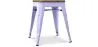 Sgabello di design industriale - Legno e acciaio - 45cm - Stylix image 9