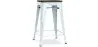 Sgabello da bar - Design industriale - Legno e acciaio - 60cm - Stylix image 9
