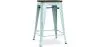 Sgabello da bar - Design industriale - Legno e acciaio - 60cm - Stylix image 9