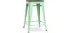 Sgabello da bar - Design industriale - Legno e acciaio - 60cm - Stylix image 9
