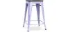 Sgabello da bar - Design industriale - Legno e acciaio - 60cm - Stylix image 9