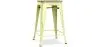 Sgabello da bar di design industriale - Legno e acciaio - 61 cm - Stylix image 9