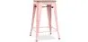 Sgabello da bar di design industriale - Legno e acciaio - 61 cm - Stylix image 9