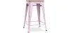 Sgabello da bar di design industriale - Legno e acciaio - 61 cm - Stylix image 9