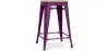 Sgabello da bar di design industriale - Legno e acciaio - 61 cm - Stylix image 9