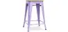 Sgabello da bar di design industriale - Legno e acciaio - 61 cm - Stylix image 9
