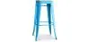 Sgabello da bar - Design industriale - Acciaio e legno - 76cm - Stylix image 9