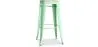Sgabello da bar - Design industriale - Acciaio e legno - 76cm - Stylix image 9