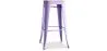 Sgabello da bar - Design industriale - Acciaio e legno - 76cm - Stylix image 9