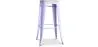 Sgabello da bar - Design industriale - Acciaio e legno - 76cm - Stylix image 9