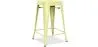 Sgabello da bar di design industriale - Acciaio opaco - 60cm - Stylix image 9