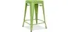 Sgabello da bar di design industriale - Acciaio opaco - 60cm - Stylix image 9