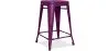 Sgabello da bar di design industriale - Acciaio opaco - 60cm - Stylix image 9