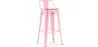 Sgabello da bar con schienale - Design industriale - 76 cm - Stylix image 9