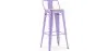Sgabello da bar con schienale - Design industriale - 76 cm - Stylix image 9