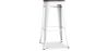Sgabello da bar di design industriale - Legno e acciaio - 76cm - Stylix image 9