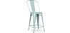 Sgabello da bar con schienale - Design industriale - 60cm - Stylix image 9
