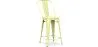 Sgabello da bar con schienale - Design industriale - 60cm - Stylix image 9