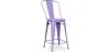 Sgabello da bar con schienale - Design industriale - 60cm - Stylix image 9