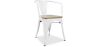 Sedia da pranzo con braccioli - Legno e acciaio - Stylix image 9
