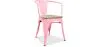 Sedia da pranzo con braccioli - Legno e acciaio - Stylix image 9