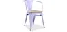 Sedia da pranzo con braccioli - Legno e acciaio - Stylix image 9
