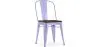 Sedia da pranzo - Design industriale - Legno e acciaio - Stylix image 9