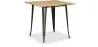 Tavolo da pranzo quadrato industriale - Legno e metallo - Stylix image 9