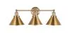 Lampada da Parete Vintage Dorata - 3 Luci - Remir image 9