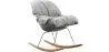 Sedia a Dondolo Imbottita - Design Scandinavo - Ruma image 9