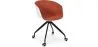 Sedia da ufficio con braccioli - Sedia da scrivania con rotelle - Bianco e nero - Jodie image 9