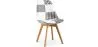Sedia da pranzo - Rivestimento patchwork bianco e nero - Nuova edizione - Sam image 9