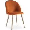 Sedia da pranzo - imbottita in velluto - Stile scandinavo - Evelyne image 9