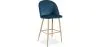 Sgabello imbottito in velluto - Design scandinavo - Evelyne image 9