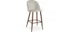 Sgabello imbottito in velluto - Design scandinavo - Evelyne image 9